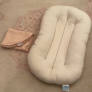 Snuggle Me Organic Infant Lounger & Blush Cover